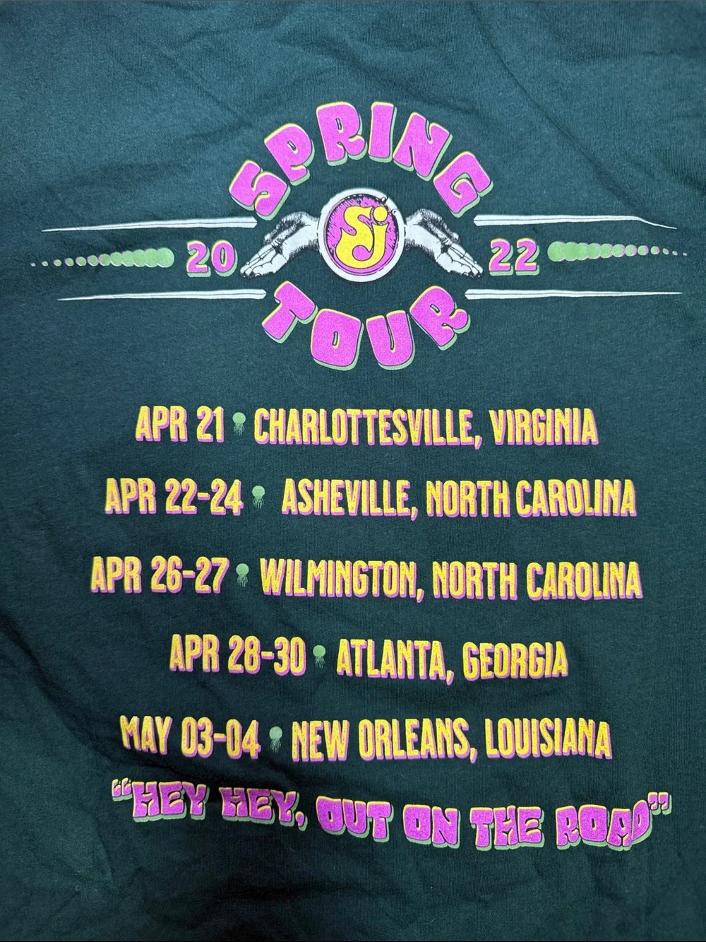 String Cheese Incident Spring Tour 2022 T-shirt XL Green